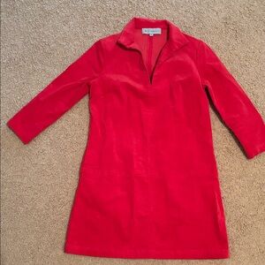 Tuckernuck Vibrant Red Long Sleeve Dress